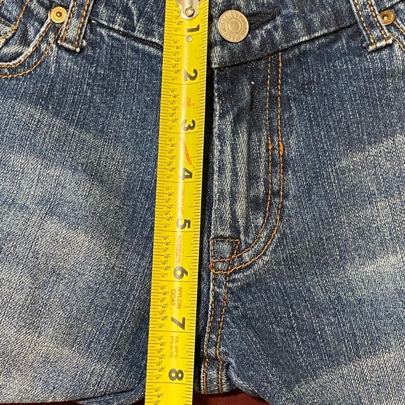 7 For All Mankind Women’s Distressed Blue Boot Cut Jeans Size 30 - Picture 14 of 16